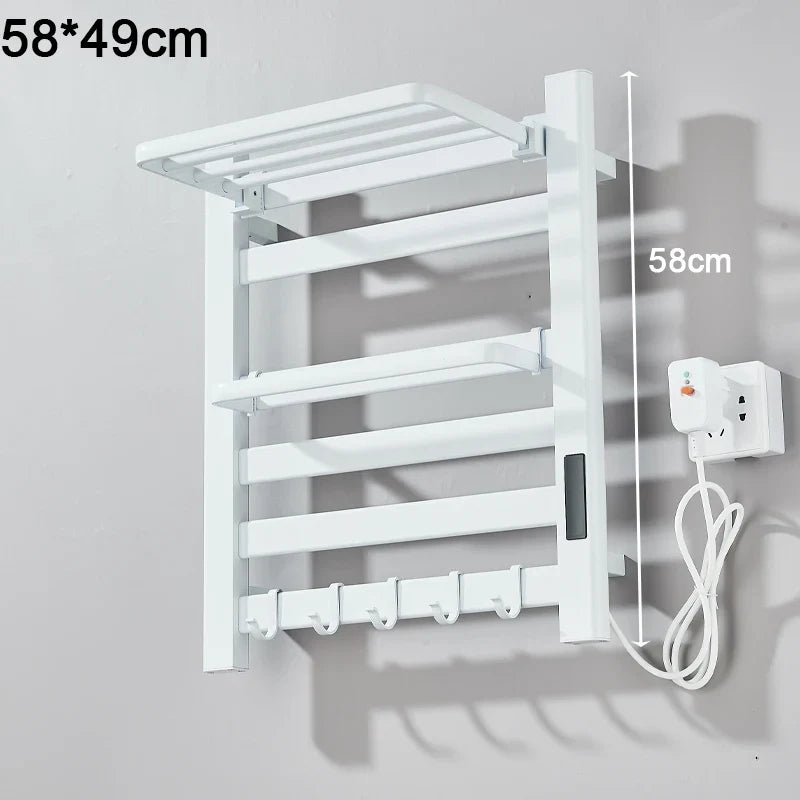 Shinesia Electric Towel Warmer Rack With Digital Display And Temperature Control