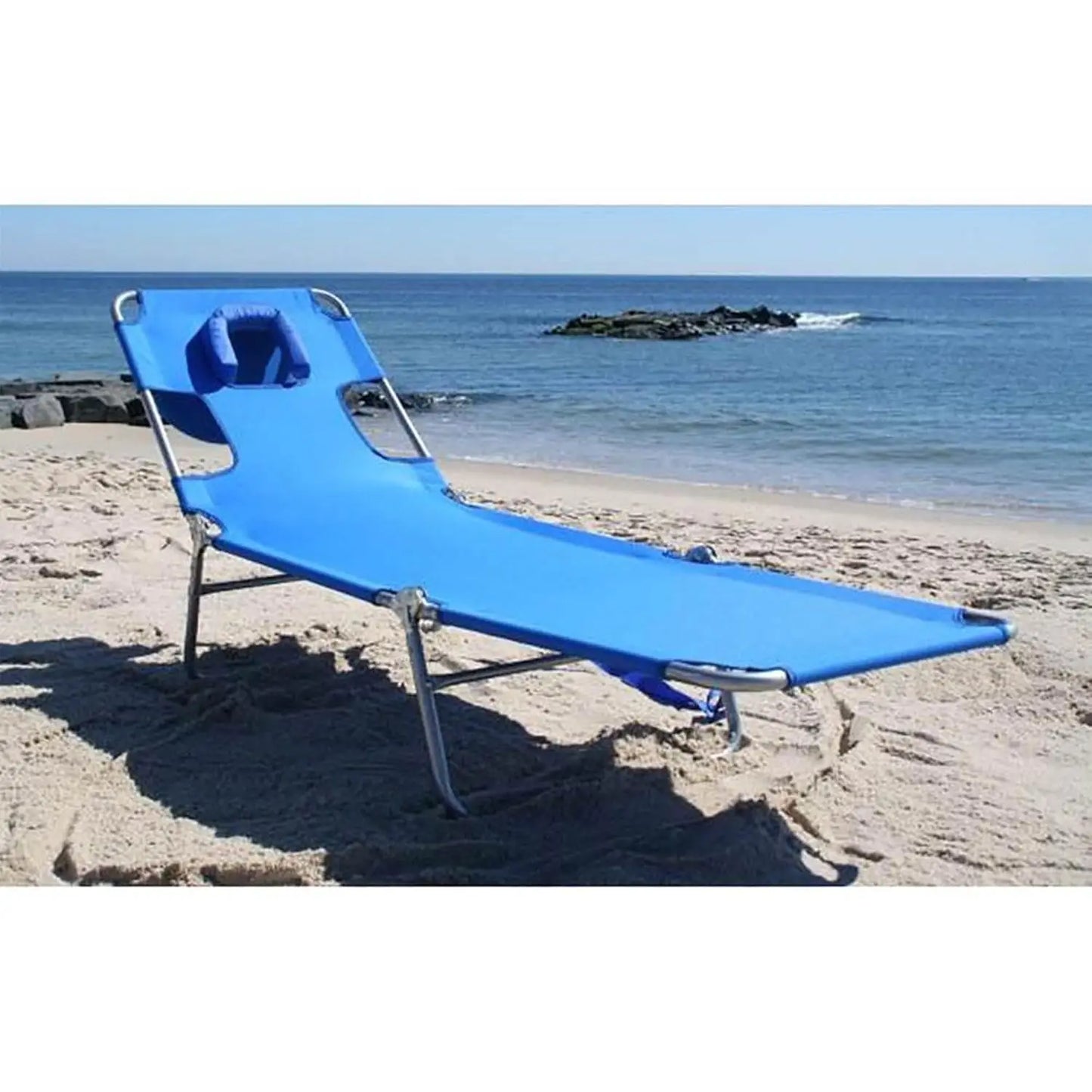 Portable Outdoor Folding Reclining Beach Lounge Chair For Lawn
