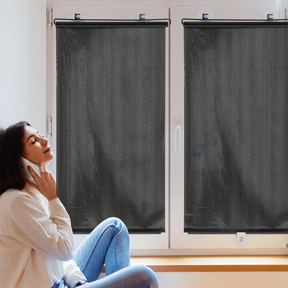 Window Roller Blinds Suction Cup Blackout Drilling Home Decor Blind Black Out Curtain Roll Curtains Kitchen Shutter Bedroom