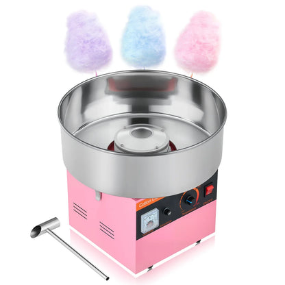 SucceBuy Cotton Candy Machine 1000W Electric Floss Maker Stainless Bowl