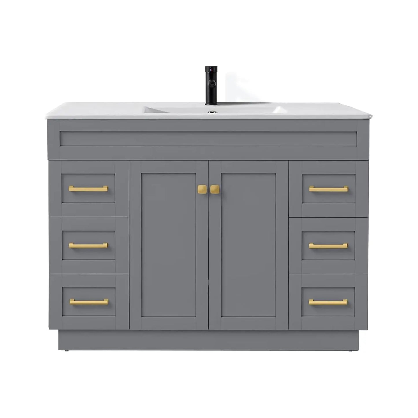 Bathroom Vanity With Sink, Soft Close Doors And Full Extension Drawers
