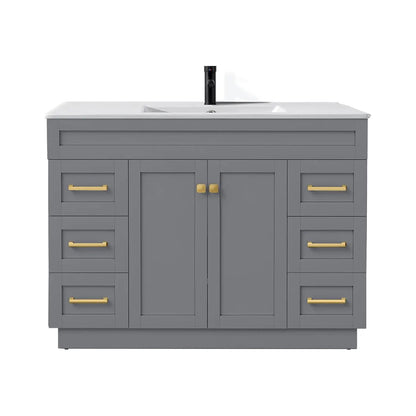 Bathroom Vanity With Sink, Soft Close Doors And Full Extension Drawers