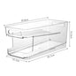 Refrigerator Can Drink Holder Rolling Can Dispenser Pop Soda Beer Storage Bins Stackable 2Tier Beverage Can Organizer for Fridge