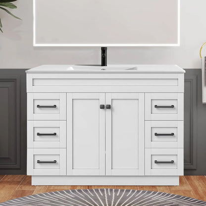 Bathroom Vanity With Sink, Soft Close Doors And Full Extension Drawers