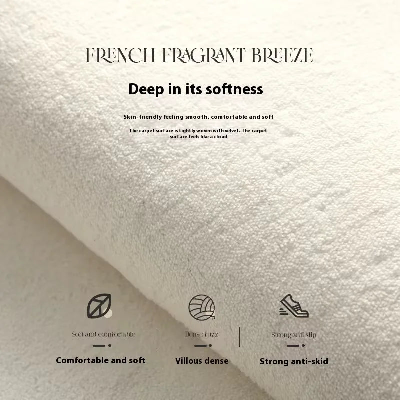 VIKAMA Imitation Cashmere Carpet Long Hair Absorbent Mat Bathroom Mat Soft Floor Mat Simple Living Room Rug For Bedroom Home Dec