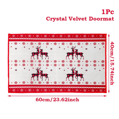 Christmas Door Mat Santa Claus Outdoor Carpet Merry Christmas Decorations For Home 2025 Navidad Xmas Ornament New Year 2026
