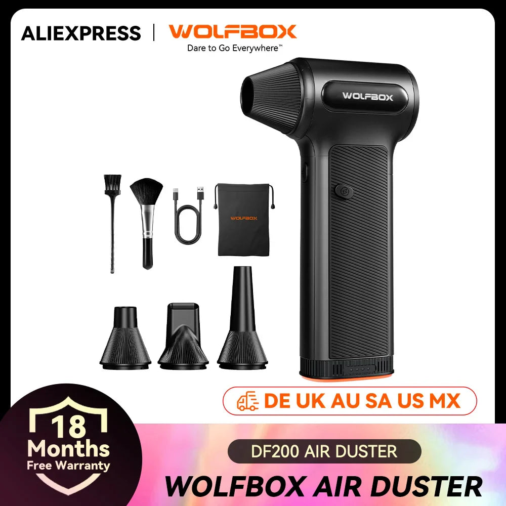 Wolfbox DF200 Electric Powerful Fan Duster Wireless Air Blower