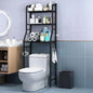 Over The Toilet Storage Metal Over Toilet Organizer Rack with Removable Towel Hooks, Paper Holder for Bathroom Restroom Laundry