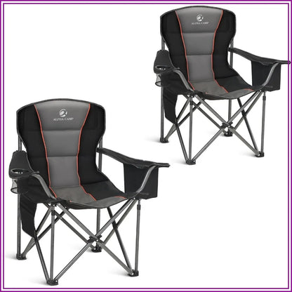 Heavy Duty Camping Chair 500 Lbs Capacity Oversized Folding Chair