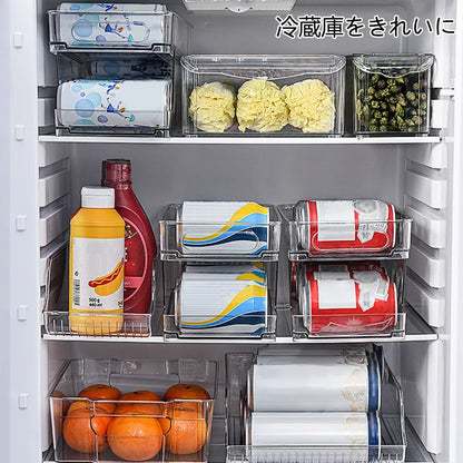 Refrigerator Can Drink Holder Rolling Can Dispenser Pop Soda Beer Storage Bins Stackable 2Tier Beverage Can Organizer for Fridge