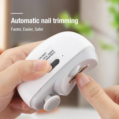 AFDEAL 2 In 1 Electric Nail Clippers Anti Splash Baby Nails