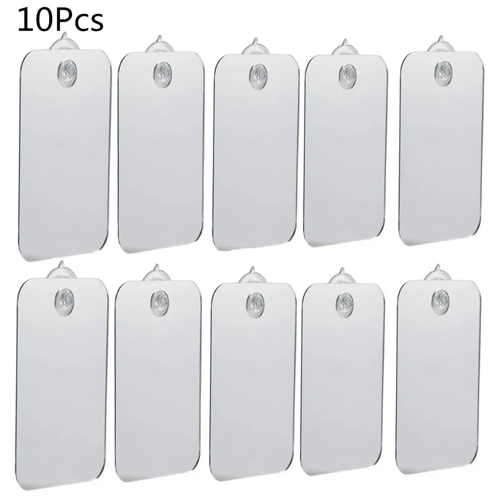 Acrylic Makeup Mirror Bath Shaving Pocket Travel Makeup Mirror Women Hand Mirror Bathroom Face Shave Shower Accessories