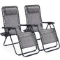 JHK Zero Gravity Recliner Chairs 2 With Cup Holder Trays
