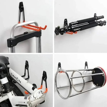 1PC Heavy Duty Metal Hook Garage Organizer Wall Mount Bicycle Hanger Hooks Wall Mount Anti-slip Storage Hook Garage Storage Tool