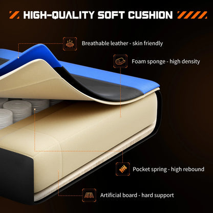JHK Ergonomic Racing Gaming Chair With Headrest and Lumbar Support