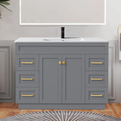 Bathroom Vanity With Sink, Soft Close Doors And Full Extension Drawers