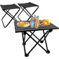 XIUWO Folding Camping Table With 2 Chairs