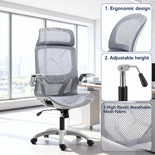 Study Chair Ergonomic Office Chair Adjustable Armrest Student Bedroom Dormitory Back Sedie Da Ufficio Household Office Supplies