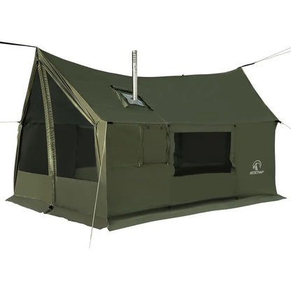 4-Season Windproof Waterproof Hammock Tent With Stove Jack For Camping