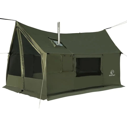4-Season Windproof Waterproof Hammock Tent With Stove Jack For Camping