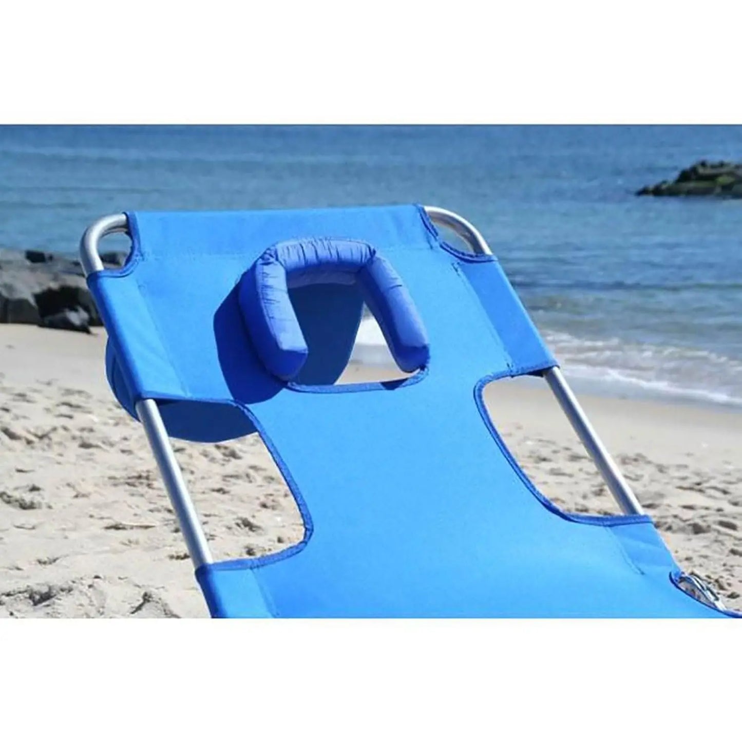 Portable Outdoor Folding Reclining Beach Lounge Chair For Lawn