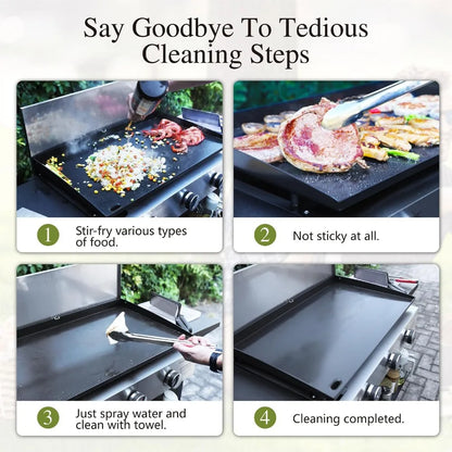 Ceramic Coated Cast Iron Griddle Portable Propane Grill 33000 BTU
