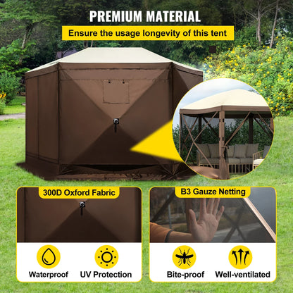 SucceBuy Pop Up Camping Gazebo Sun Shade Canopy Shelter