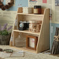 Solid Wood Cosmetics Storage Rack Multifunctional Organizer Desktop Cup Sample Storage Box Multi-layer Wooden Retro Storage Rack