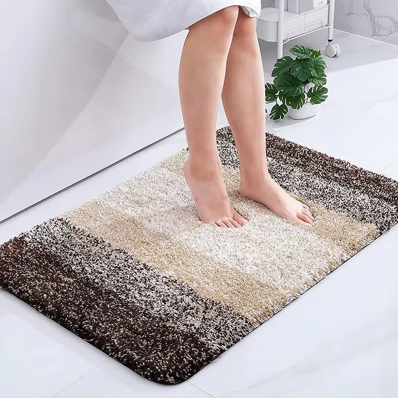 VIKAMA Imitation Cashmere Carpet Long Hair Absorbent Mat Bathroom Mat Soft Floor Mat Simple Living Room Rug For Bedroom Home Dec