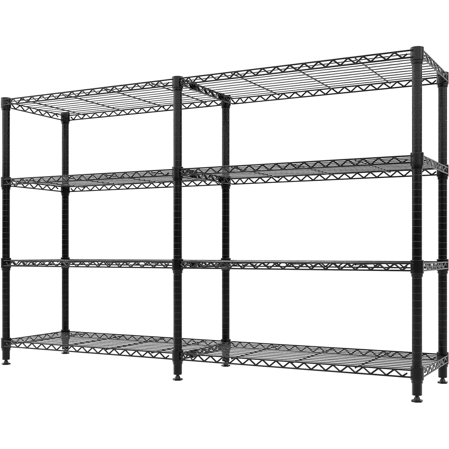 Metal Storage Shelves Heavy Duty Wire Shelving Unit Adjustable Rack Shelf for Pantry Garage Kitchen Commercial Basement