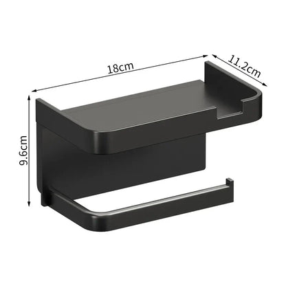Plastic Toilet Paper Holder Storage Rack Bathroom Towel Placement of Seasoning bottles Bathroom Wall Roll of Paper Phone Storage