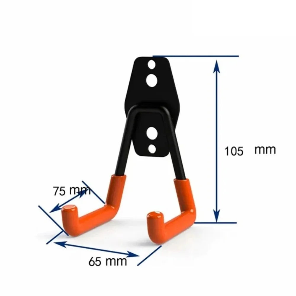 1PC Heavy Duty Metal Hook Garage Organizer Wall Mount Bicycle Hanger Hooks Wall Mount Anti-slip Storage Hook Garage Storage Tool