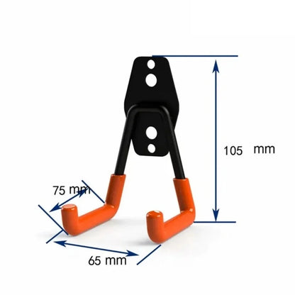 1PC Heavy Duty Metal Hook Garage Organizer Wall Mount Bicycle Hanger Hooks Wall Mount Anti-slip Storage Hook Garage Storage Tool