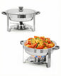Stainless Steel Round Chafing Dish Buffet Set With Water Pans