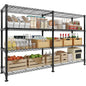 Metal Storage Shelves Heavy Duty Wire Shelving Unit Adjustable Rack Shelf for Pantry Garage Kitchen Commercial Basement