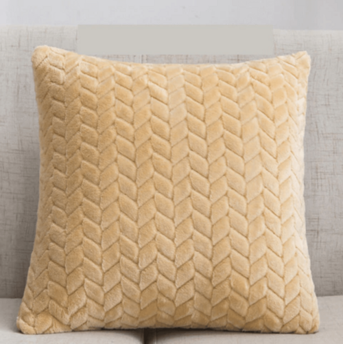 Plush Velour Pillow Case 16.5x16.5 Soft Decorative Cushion Cover Hypoallergenic