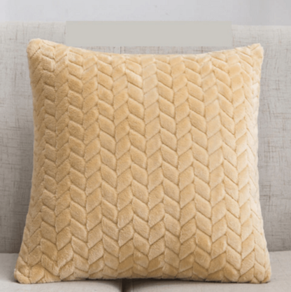 Plush Velour Pillow Case 16.5x16.5 Soft Decorative Cushion Cover Hypoallergenic