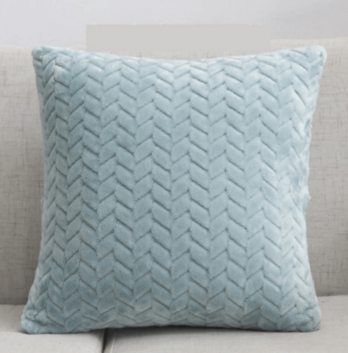 Plush Velour Pillow Case 16.5x16.5 Soft Decorative Cushion Cover Hypoallergenic