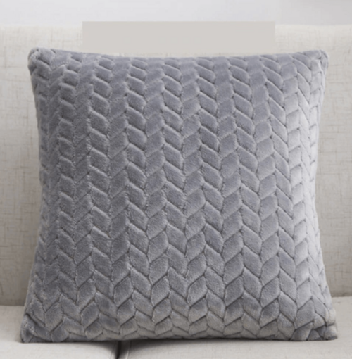 Plush Velour Pillow Case 16.5x16.5 Soft Decorative Cushion Cover Hypoallergenic