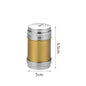 Stainless Steel Spice Jar | Rotating Cover Salt and Pepper Shaker for Barbecue and Kitchen
