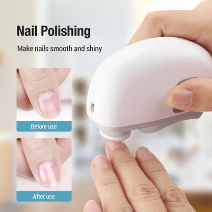 AFDEAL 2 In 1 Electric Nail Clippers Anti Splash Baby Nails