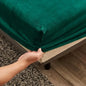 Winter Plush Elastic Fitted Sheet Double Bed Sheet Soft Warm Velvet Bedspread Mattress Cover Bed Linen Protector 90 150 160 180
