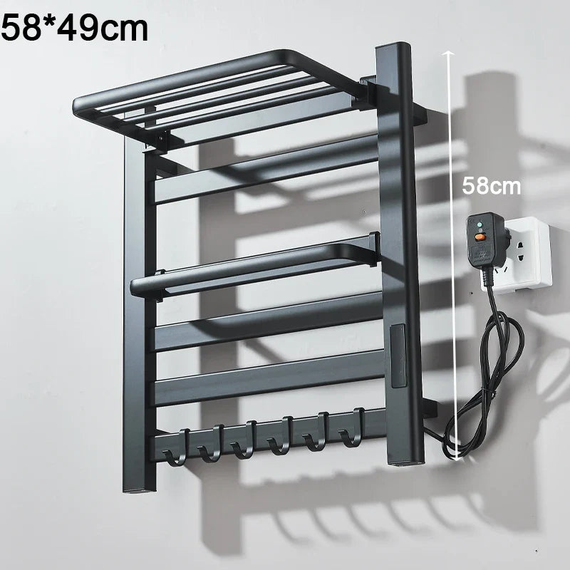 Shinesia Electric Towel Warmer Rack With Digital Display And Temperature Control