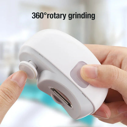 AFDEAL 2 In 1 Electric Nail Clippers Anti Splash Baby Nails