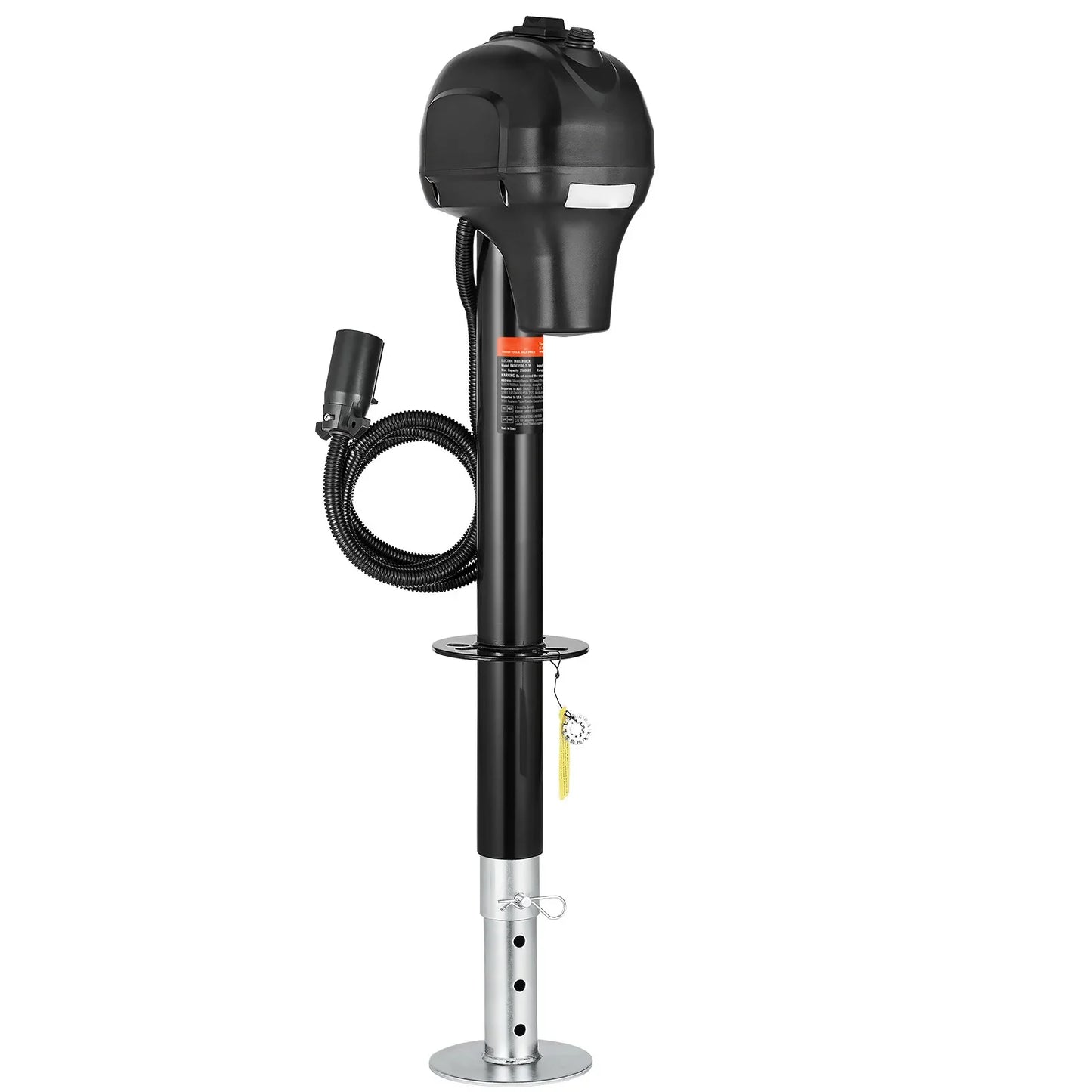 SucceBuy 12V Electric Trailer Jack 7 Pin Connector Crank Handle Lift 5000 Lb