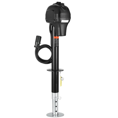 SucceBuy 12V Electric Trailer Jack 7 Pin Connector Crank Handle Lift 5000 Lb