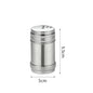 Stainless Steel Spice Jar | Rotating Cover Salt and Pepper Shaker for Barbecue and Kitchen