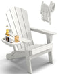 FOOWIN Folding Adirondack Chair With Cup Holder Outdoor