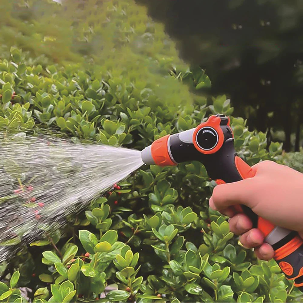 High Pressure Water Gun Thumb Control Water Hose Nozzle Sprayer 10 Modes Garden Sprinkler for Heavy Duty Washing Garden Watering