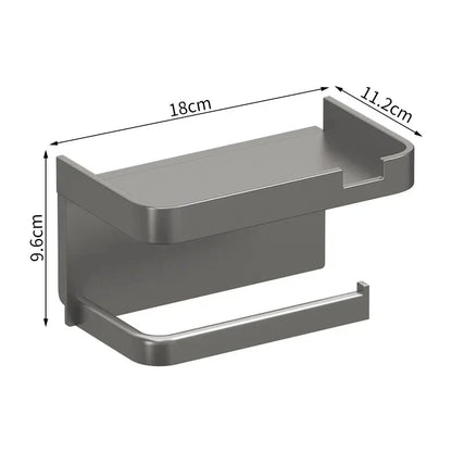 Plastic Toilet Paper Holder Storage Rack Bathroom Towel Placement of Seasoning bottles Bathroom Wall Roll of Paper Phone Storage